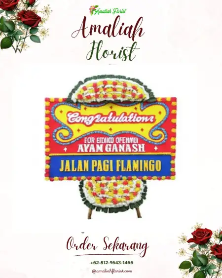 Sewa Papan Bunga Genteng